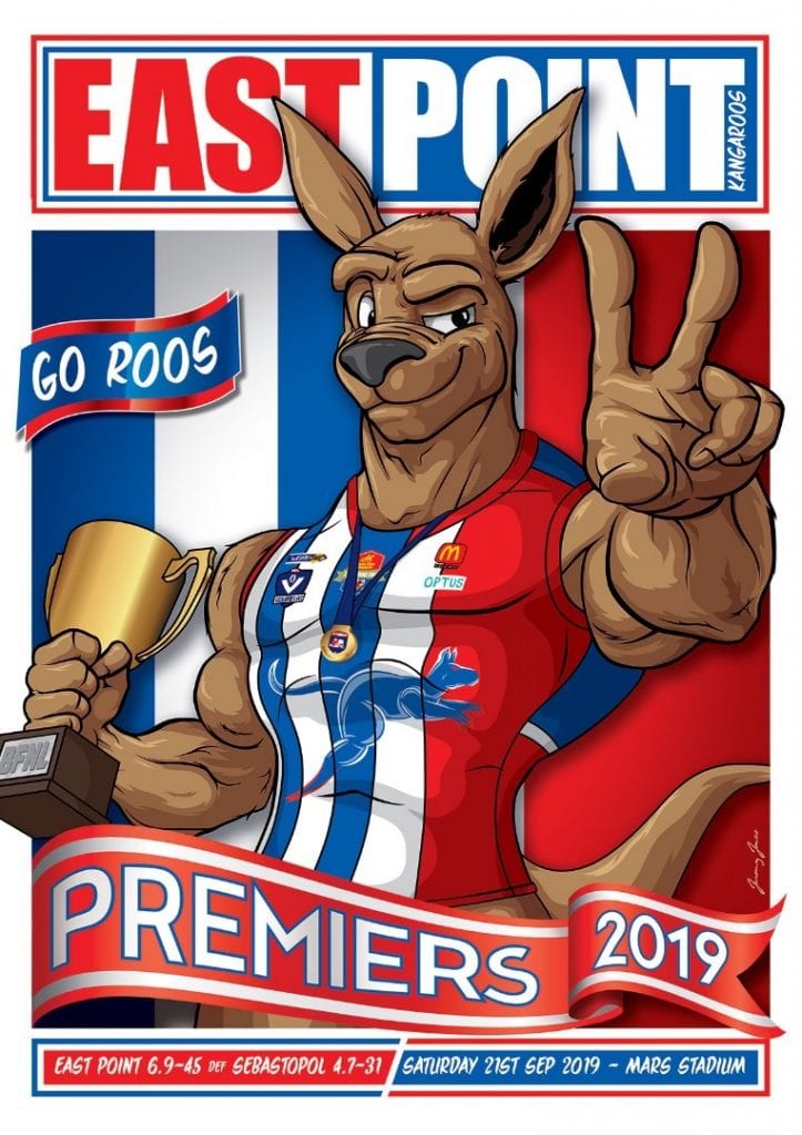 East Point Football Netball Club, Ballarat. Premiers 2018, 2019